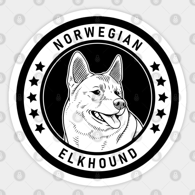 Norwegian Elkhound Fan Gift Sticker by millersye